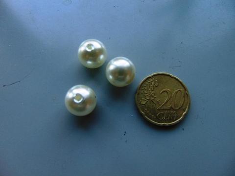 Perle con foro dm. 15 mm   - Sconti per Fioristi e Aziende - busta 500 g.