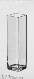 Vasi Vetro Rettangolare  con base cm 10 x 10 - Sconti per Fioristi e Aziende