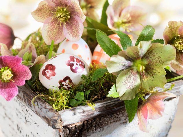 Uova puntinati  cm. 7 - Sconti per Fioristi e Aziende . - Confezione da 5 misti