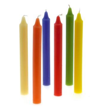 Candela Stearica H 25 dm.2,5 - Sconti per Fioristi e Aziende - Bianca da 10 candele