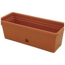 Balconetta color terracotta  - Sconti per Fioristi e Aziende - in plastica con riserva
