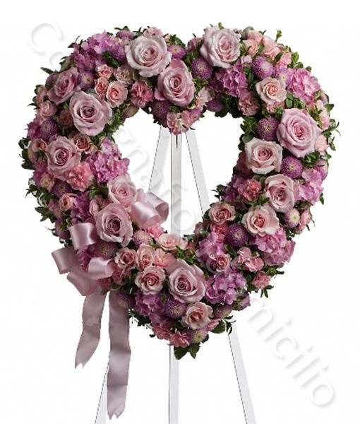 Cuore Aperto Ydro a Goccia - Sconti per Fioristi e Aziende - Misura cm. 80 x 50