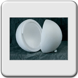 Sfera Polistirolo Ø cm. 40 Aperta Sconto per Fioristi, Wedding