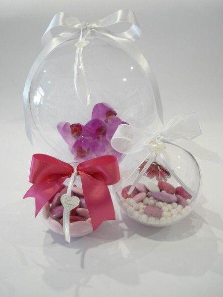 Sfere plexiglass Ø 6 - 7 cm. trasparente Confezione da 25 pezzi