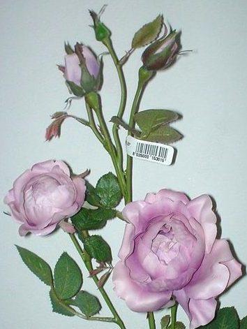 Rosa paul x 4 Artificiale in poliestere - Sconti per Fioristi e Aziende .