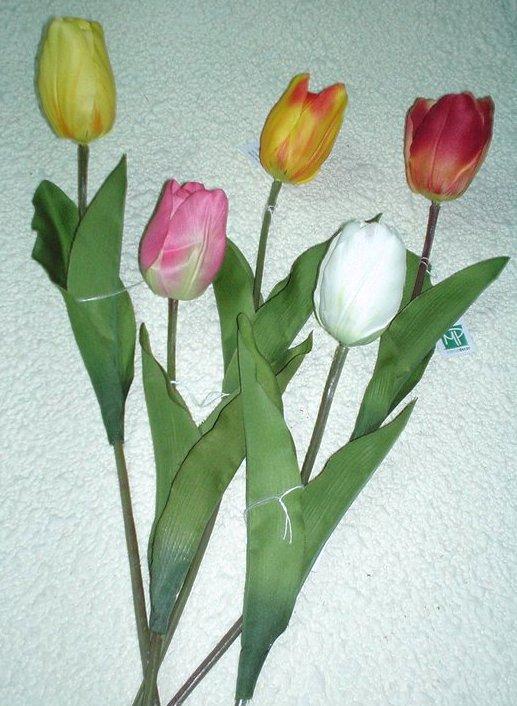 Tulipano Olandese H 47  Artificiale in poliestere - Sconti per Fioristi e Aziende .