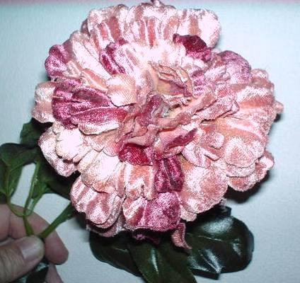 Zinnia velluto H 100 Rosa - Sconti per Fioristi e Aziende . -Artificiale