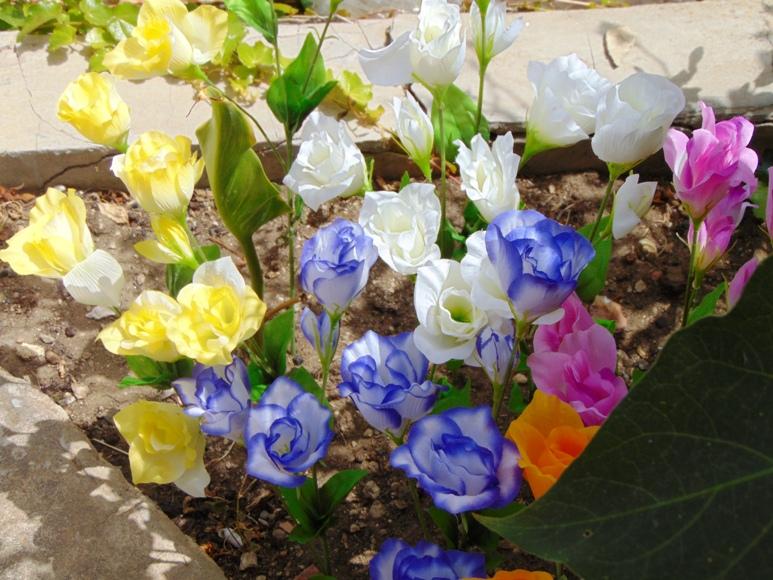 Lisiantus Artificiali x 4  in poliester - Sconti per Fioristi e Aziende .