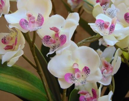 Orchidea artificiale x 2 H 56 - Sconti per Fioristi e Aziende .