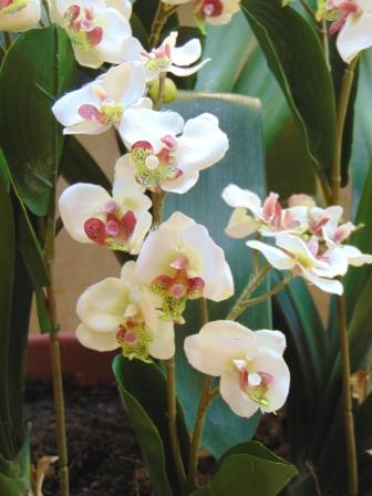 Orchidea artificiale x 2 H 56 - Sconti per Fioristi e Aziende .