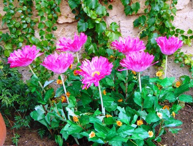 Gerbera Large Artificiale H 75 in poliestere - Sconti per Fioristi e Aziende .
