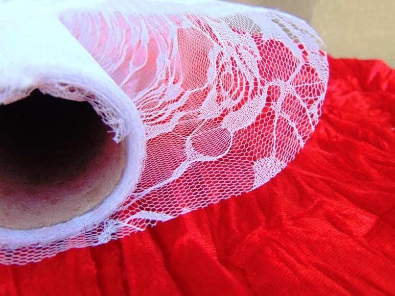 Rotolo Tulle Trama a rose - Sconti per Fioristi e Aziende - Bianco H 48 x 3 Yds