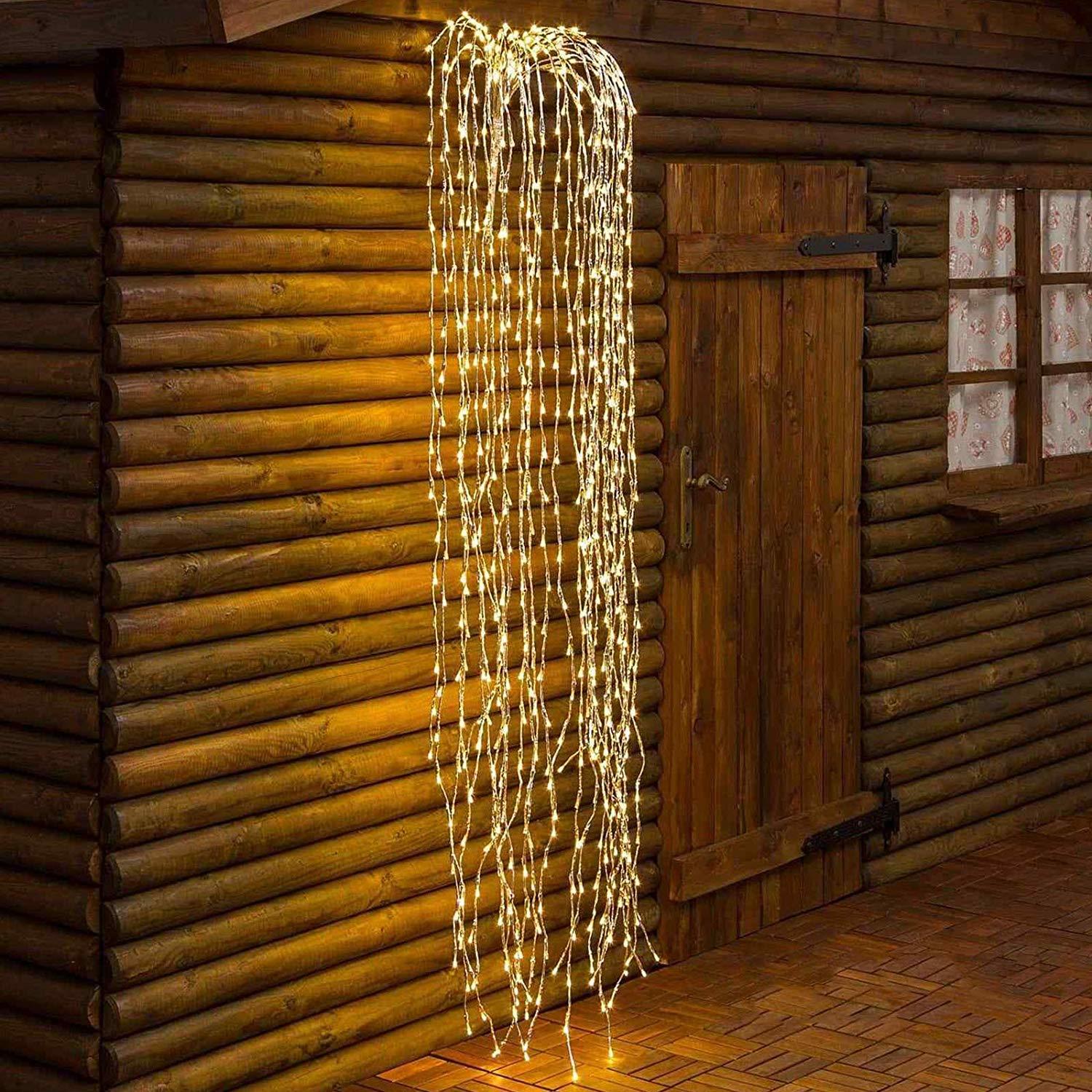 Cascata 680 Led da mt. 2  - Sconti per Fioristi e Aziende - Int/Est. Luce calda e fredda