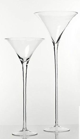 Coppa Martini H 30 dm.16,5  - Sconti per Fioristi e Aziende - in vetro trasparente