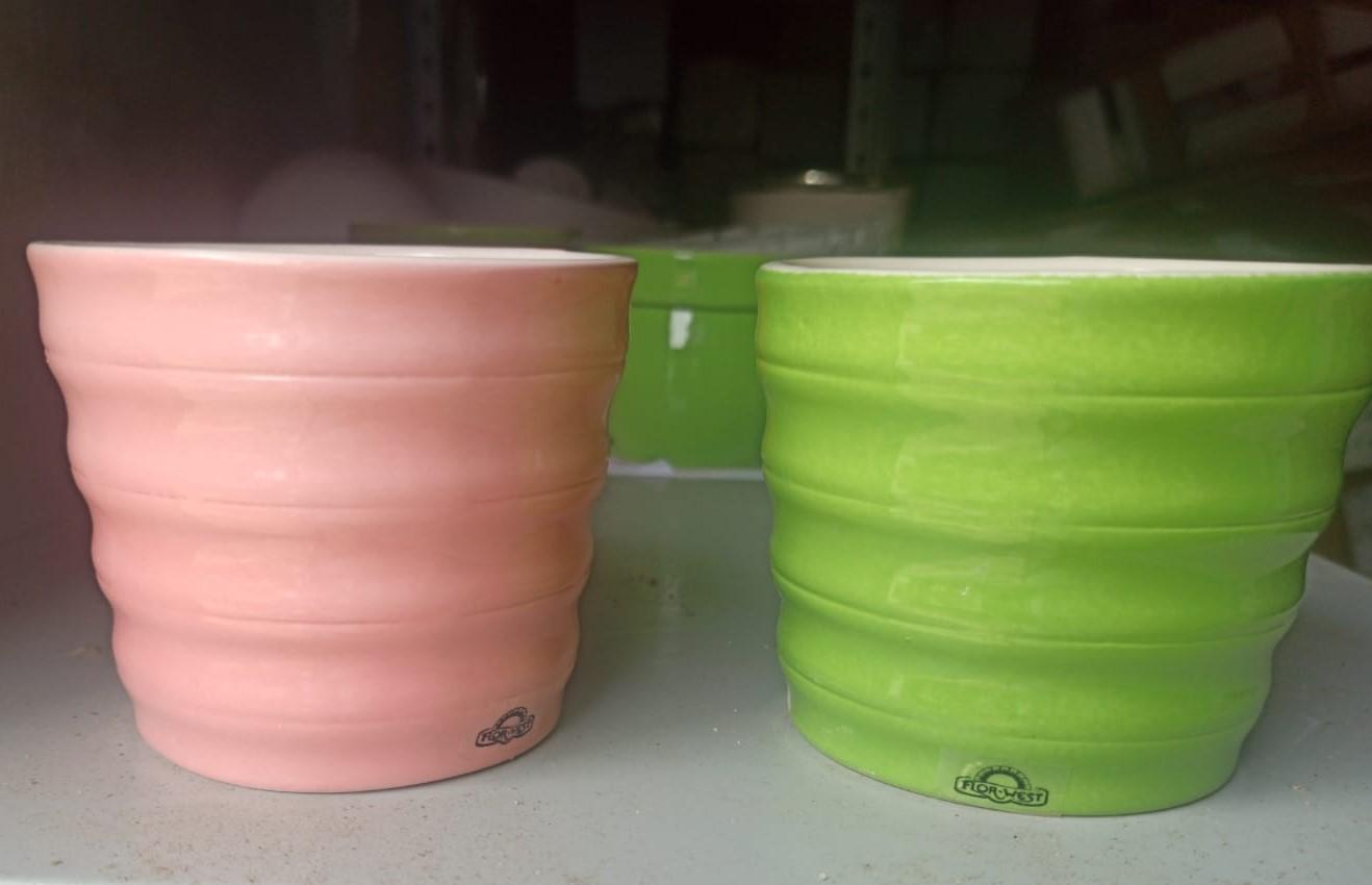 Casponcino Smaltato lucido H 9 dm.10 - Sconti per Fioristi e Aziende