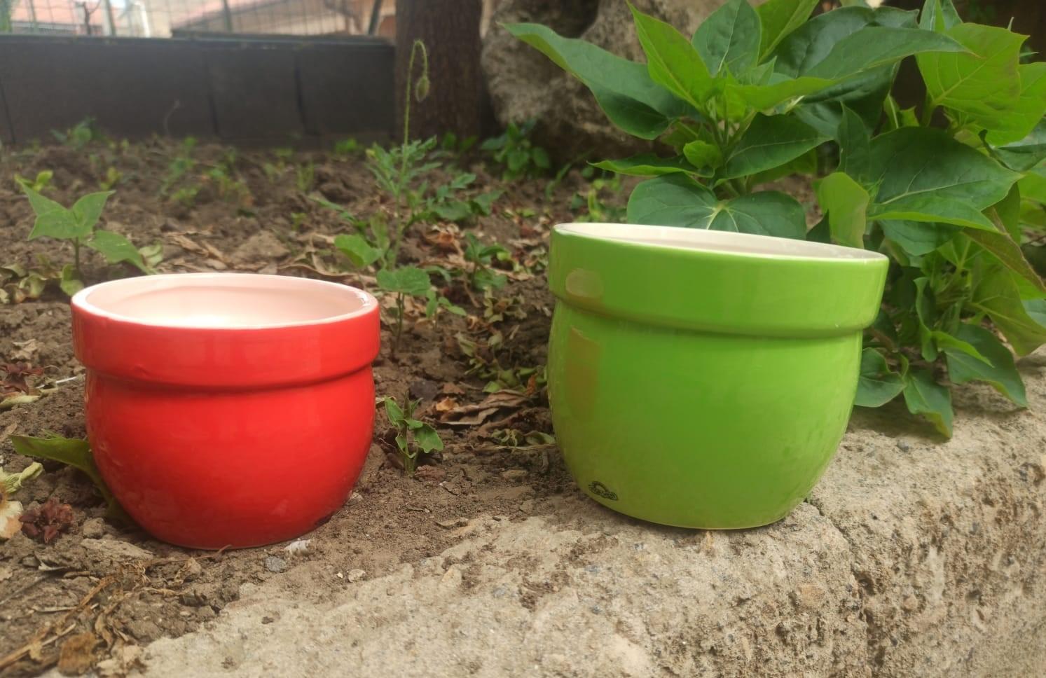 Casponcino Smaltato lucido H 10  - Sconti per Fioristi e Aziende - dm.12