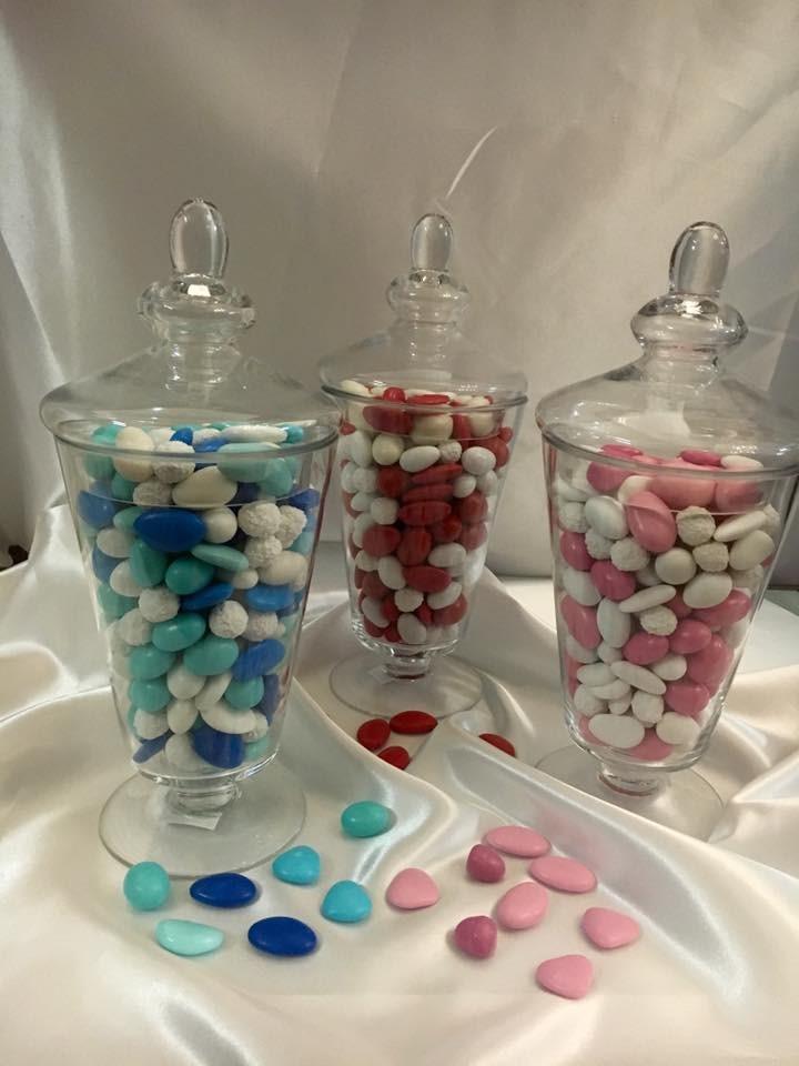 Confettiera in vetro con coperchio H 30 - dm. 15 - Sconti per Fioristi e Aziende
