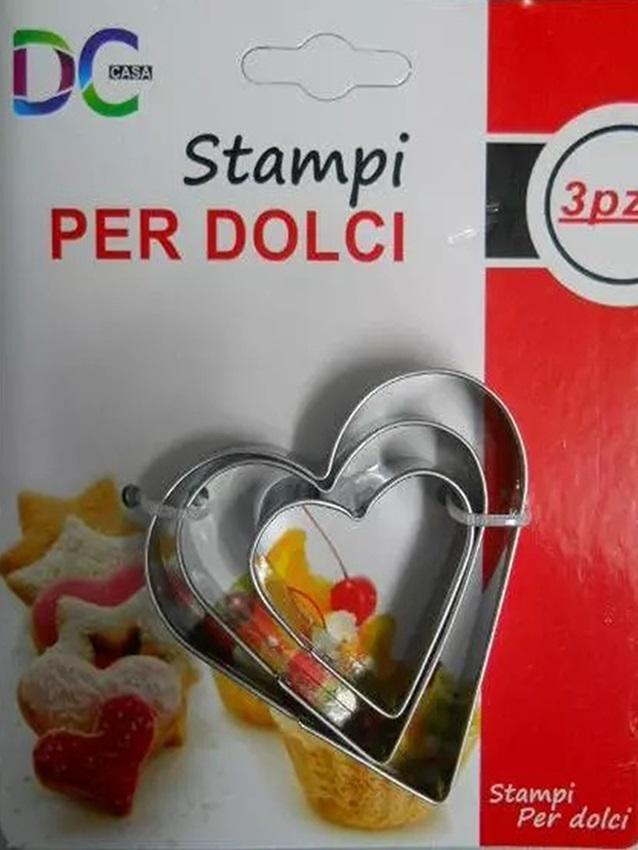 Stampi cuori X 3 i n metallo - Sconti per Fioristi e Aziende
