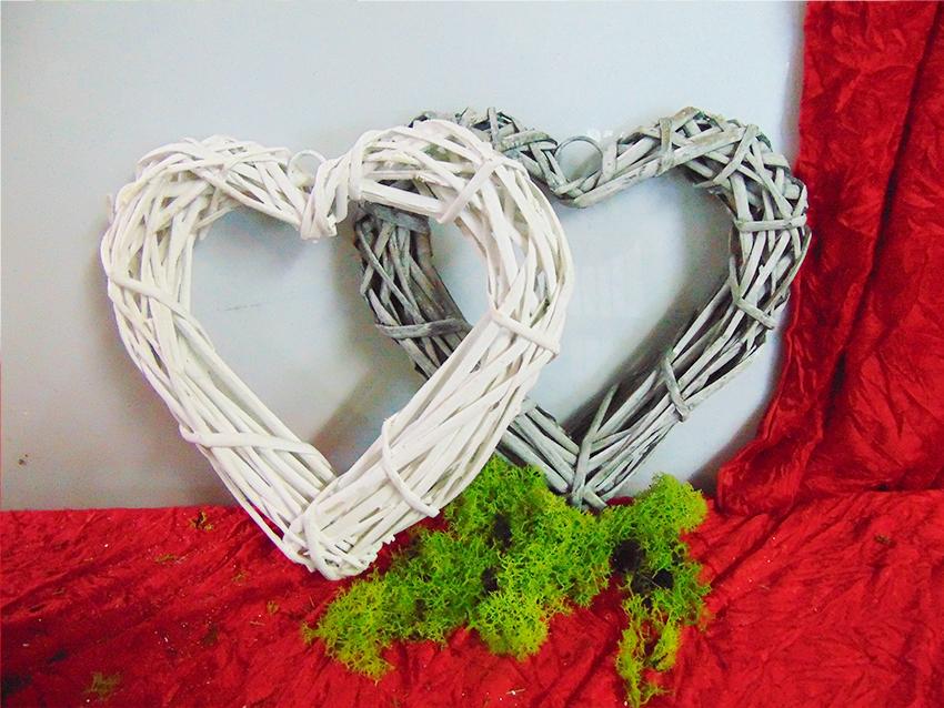 Cuore Vuoto in Vimini  Articolo per San Valentino - Sconti per Fioristi e Aziende