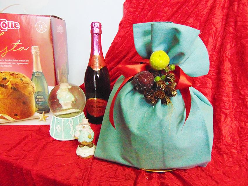 Porta Panettone in lino cm 42 x 43 - Sconti per Fioristi e Aziende - Colori diversi