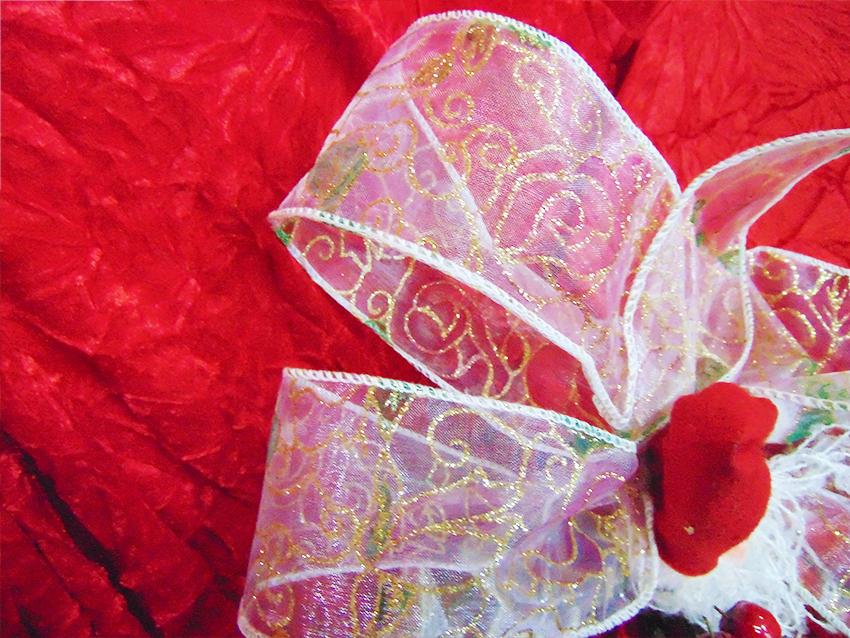 Nastro Organza glitter oro  - Sconti per Fioristi e Aziende - Rotolo H 60 da 25 Yds