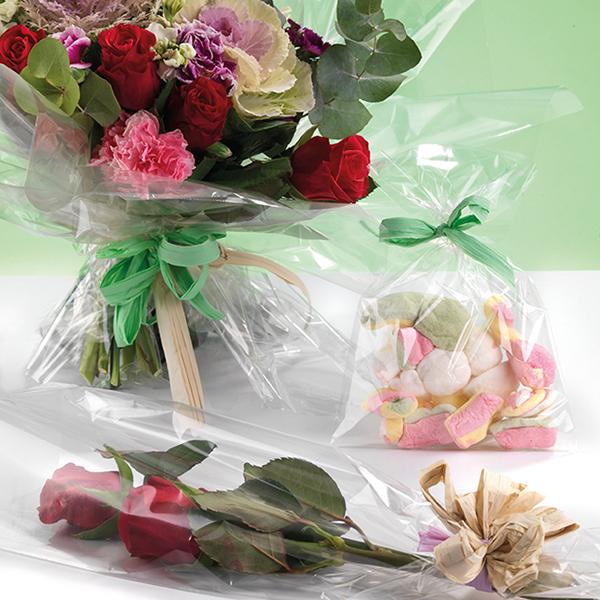100 Sacchetti Trasparenti Per Bouquet Di Fiori - Maniche Singole Impermeabili Per Rose (15x9x2.5 Cm) - Confezione Regalo Fai Da Te