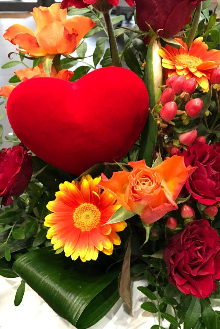 Cuore Bombato Vellutato in 2 misure - Sconti per Fioristi e Aziende