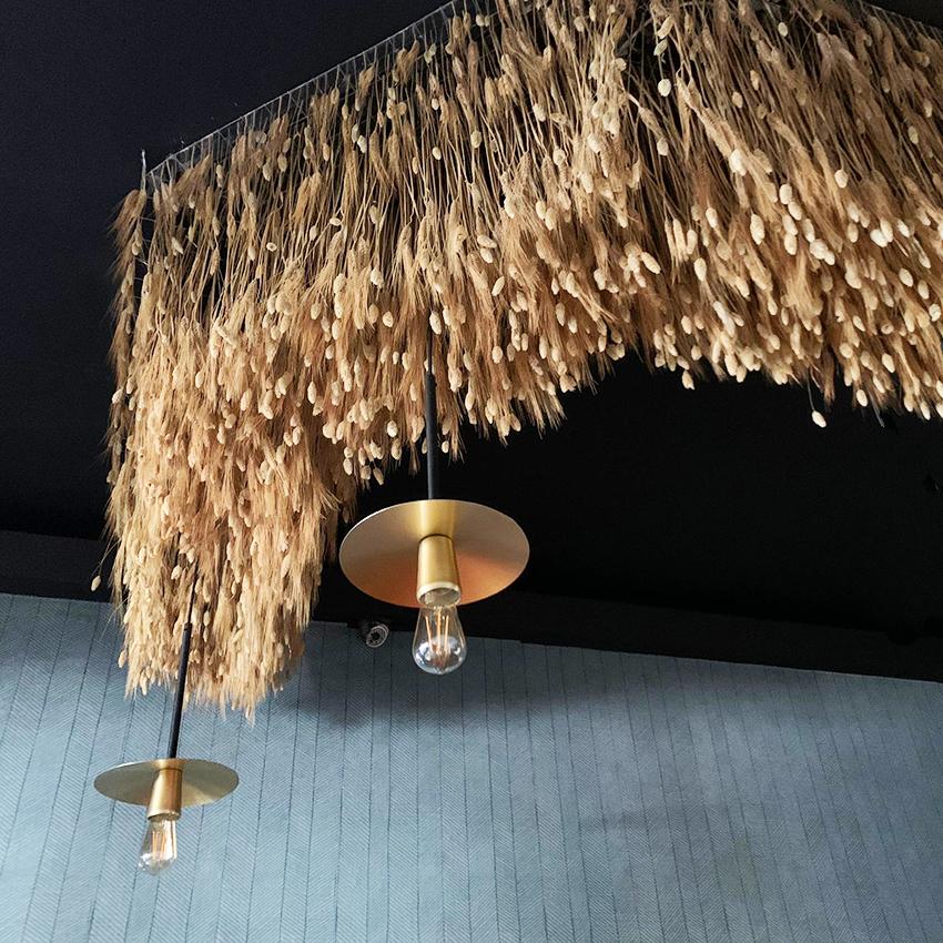 Soffitto Spighe di grano preservate a metro quadrato per Ristoranti, Hotels e Resort