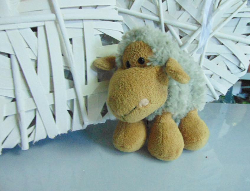Pecorella Grigia H 15  Peluches Bouclè - Sconti per Fioristi e Aziende .