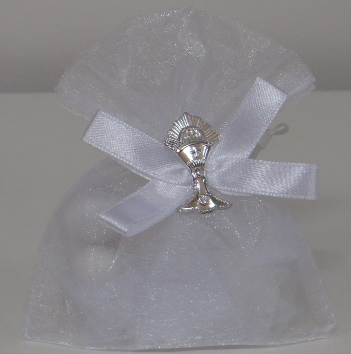 Sacchetto Portaconfetti cm. 7,5 x 10 in Organza con tirante - Sconti per Fioristi e Aziende