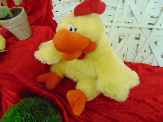Gallo peluches H 40  con cerniera - Sconti per Fioristi e Aziende