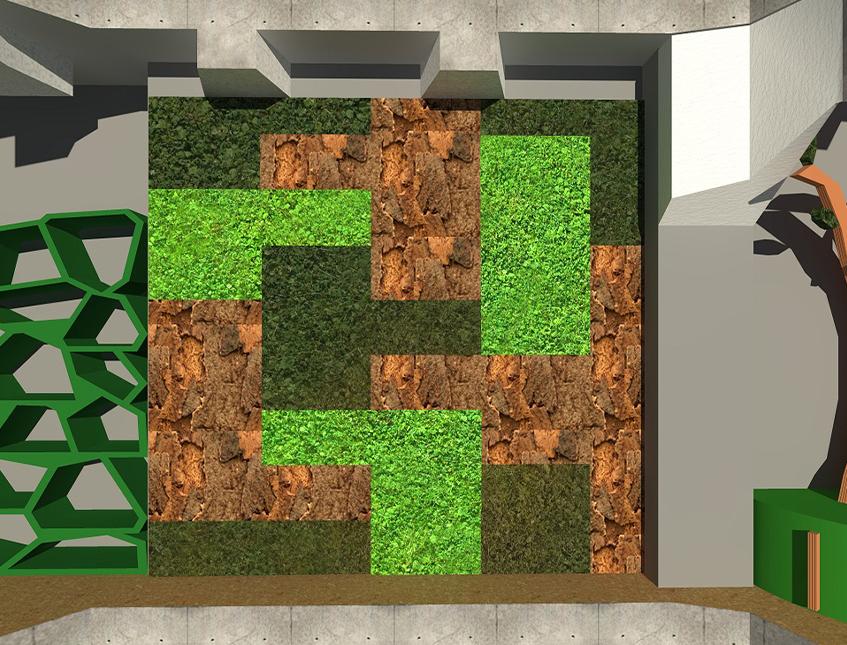 Parete Moss Stabilizzata  - Soluzione personabilizzabile - per eventi e interior designer