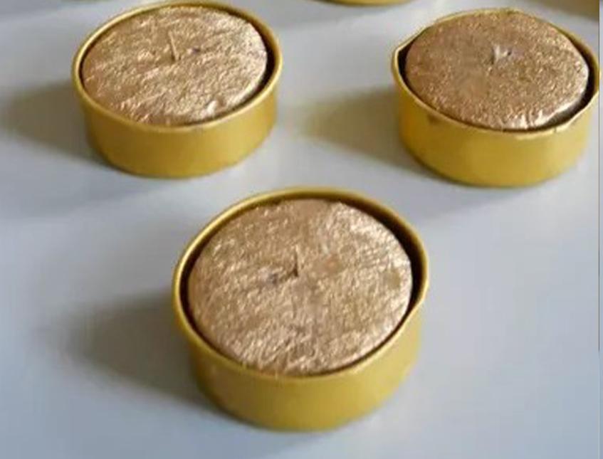 Candele Dolcetti  x 6 oro - Sconti per Fioristi e Aziende - con base in metalle