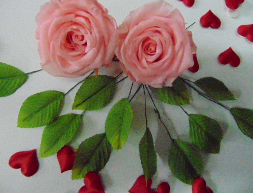 Foglie di rosa x 12 H 12 dm. 4 - Sconti per Fioristi e Aziende