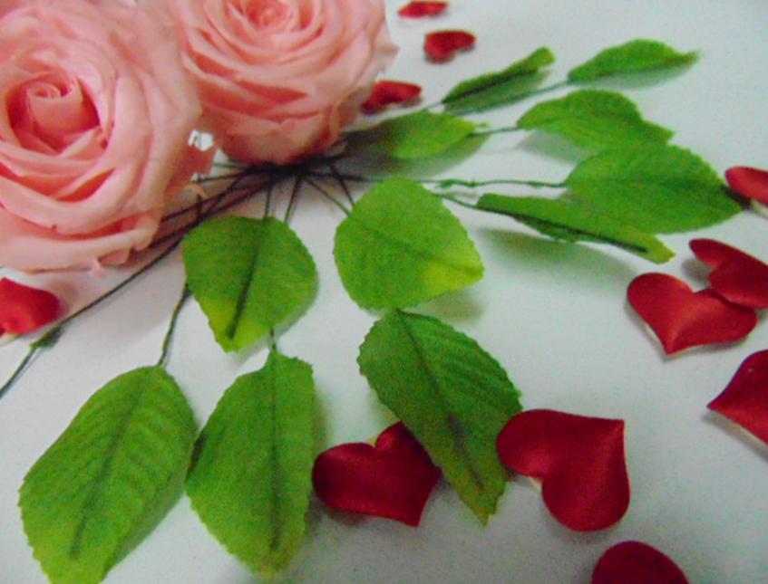 Foglie di rosa x 12 H 12 dm. 4 - Sconti per Fioristi e Aziende