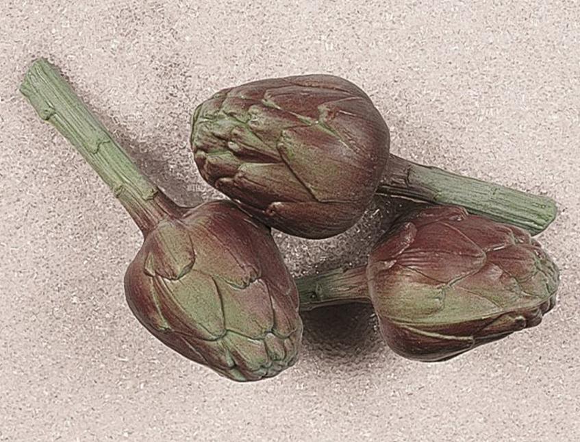 Carciofo artificiale in plastica  - Sconti per Fioristi e Aziende . - H. 21 cm. dm.  9