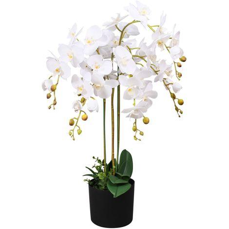 Phalenopsis x 9 in poliester - Sconti per fioristi e aziende . - Real touch
