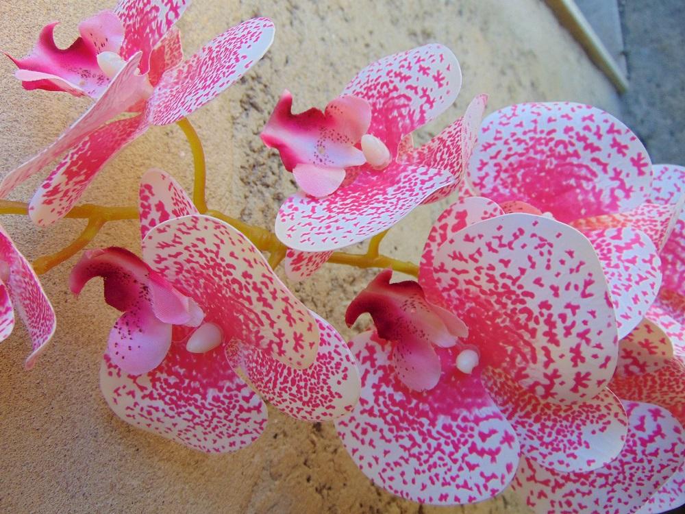 Phalenopsis x 9 in poliester - Sconti per fioristi e aziende . - Real touch