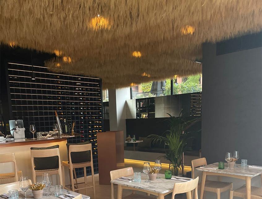 Soffitto Spighe di grano preservate a metro quadrato per Ristoranti, Hotels e Resort