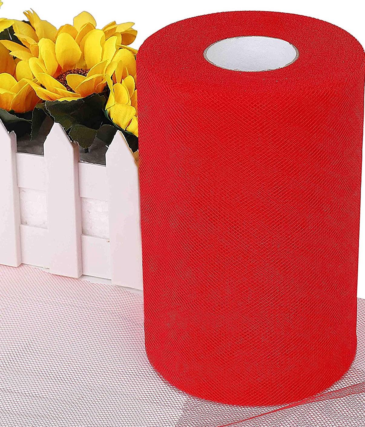 Tulle H 25 x 100 mt. Import - Sconto per Fioristi e Aziende - Solo Bianco, Avorio, Rosso