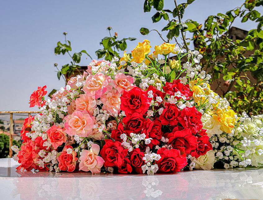 Roselline Pick H 22 in poliestere - Sconti per Fioristio e Aziende - Artificiale