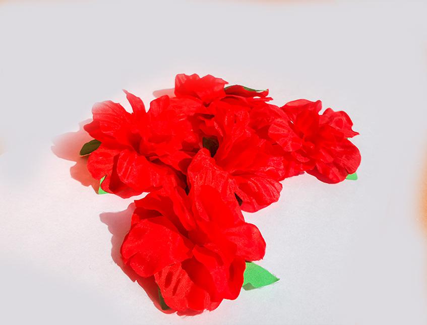 Gardena rossa con spilla - Sconti per Fioristio e Aziende - In poliester
