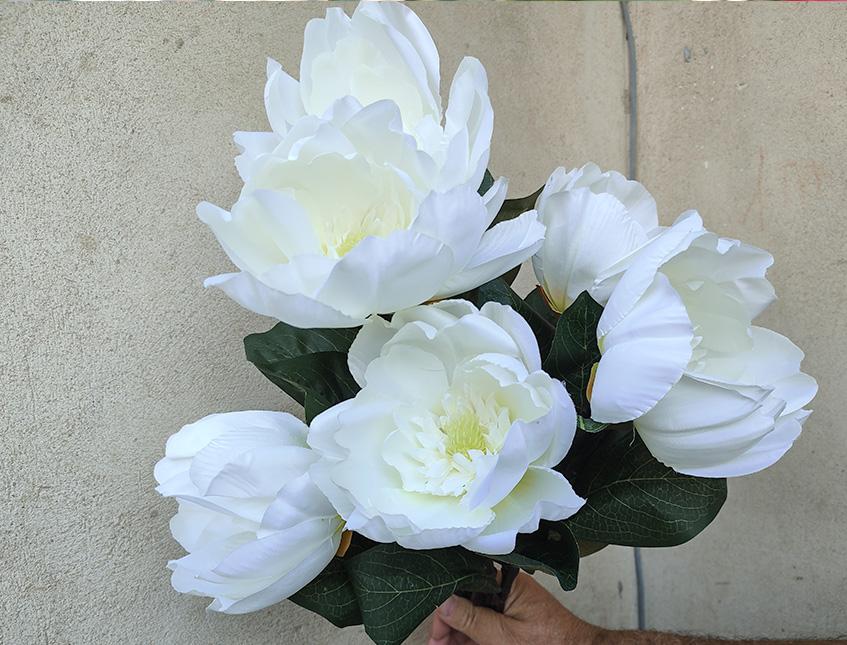 Magnolia bianca singola H 70 - Sconti per fioristi e aziende . - in poliestere