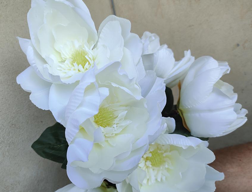 Magnolia bianca singola H 70 - Sconti per fioristi e aziende . - in poliestere