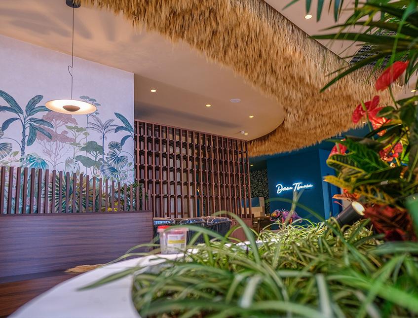 Soffitto Spighe di grano preservate a metro quadrato per Ristoranti, Hotels e Resort