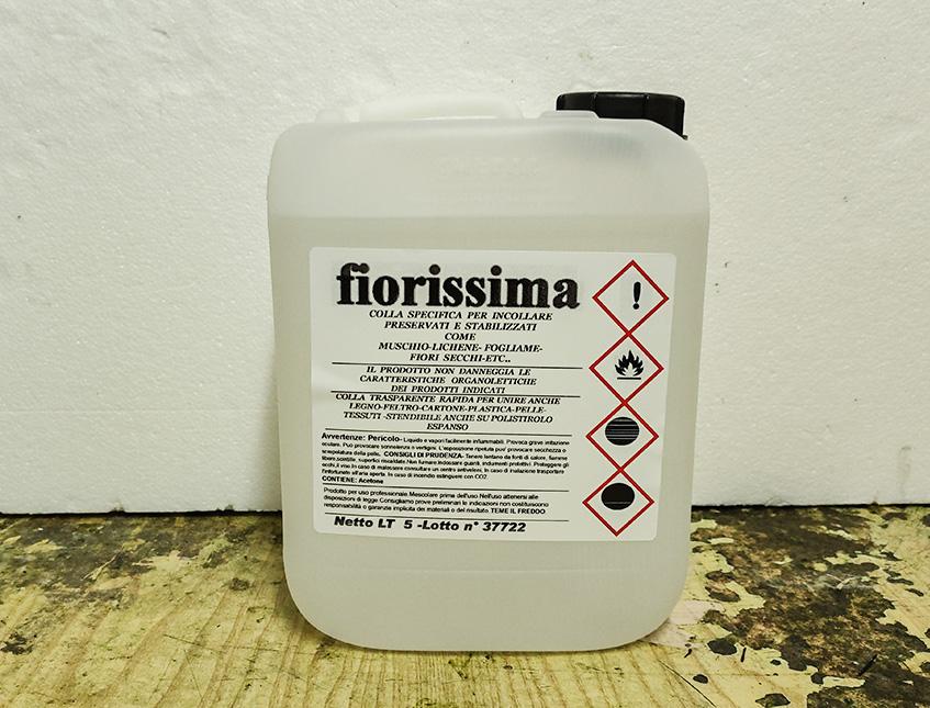 Colla Fiorissima da 5 litri  - Sconti per Fioristi e Aziende - Colla rapida per preservati