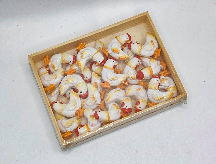 Galli e Galline H 2 con biadesivo - Sconti per Fioristi e Aziende . - in Box 24 pz