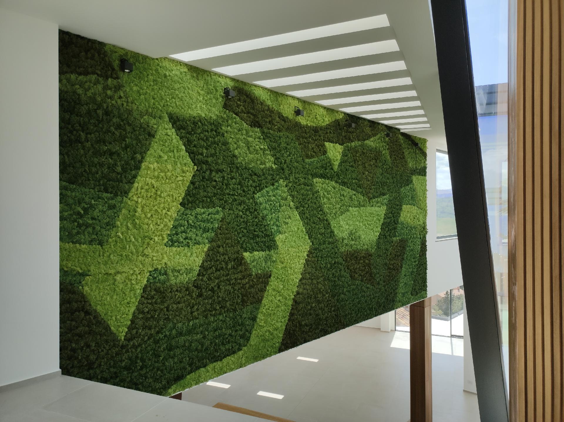 Parete Moss Stabilizzata  - Soluzione personabilizzabile - per eventi e interior designer