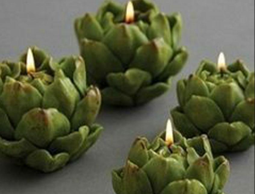 Carciofo artificiale in plastica  - Sconti per Fioristi e Aziende . - H. 21 cm. dm.  9