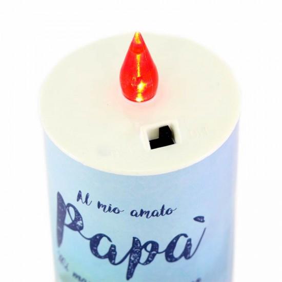 Lumino con dedica H 17 cm durata 150 giorni Sconti per Fioristi, Wedding e Aziende